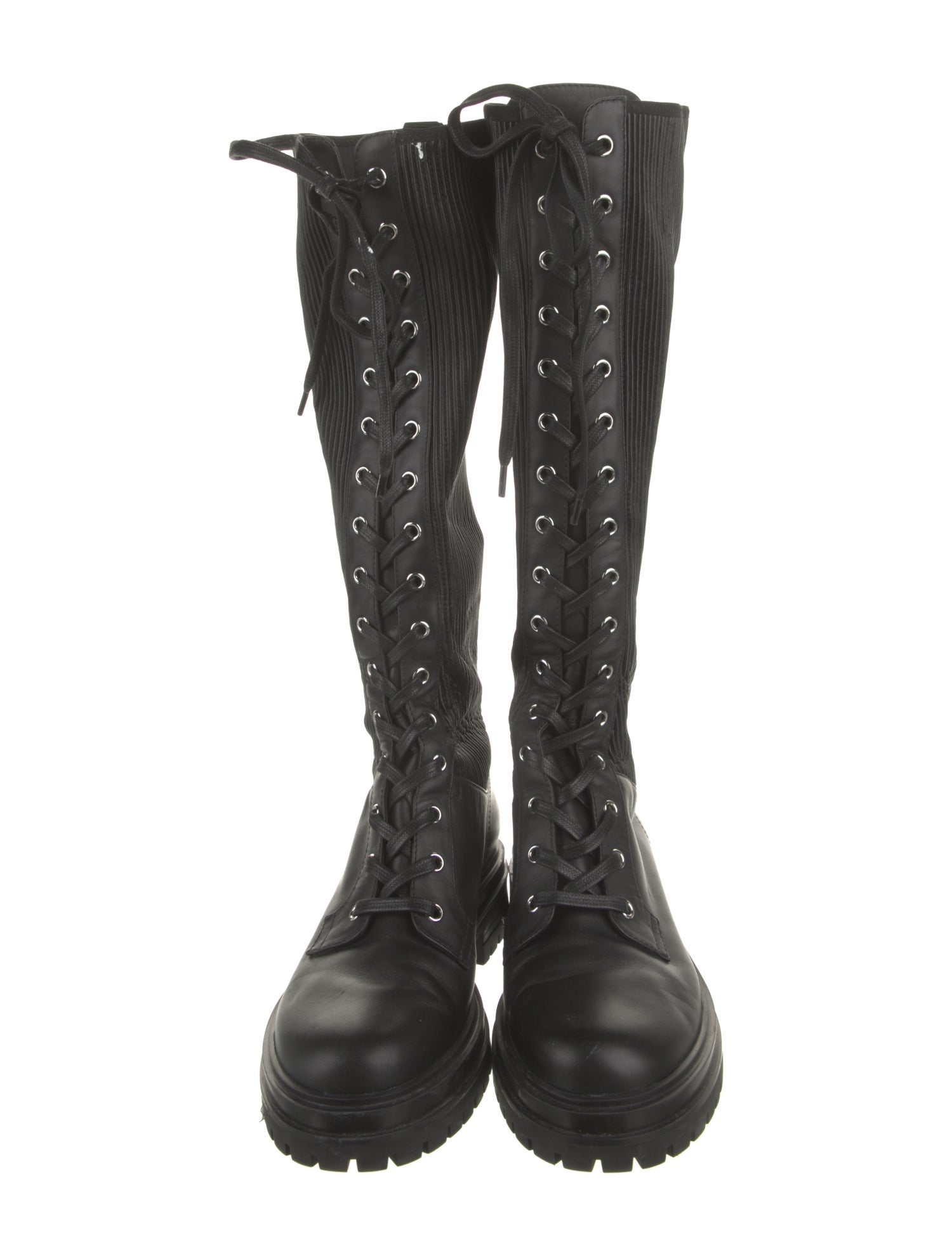 Gianvito Rossi Leather Combat Boots